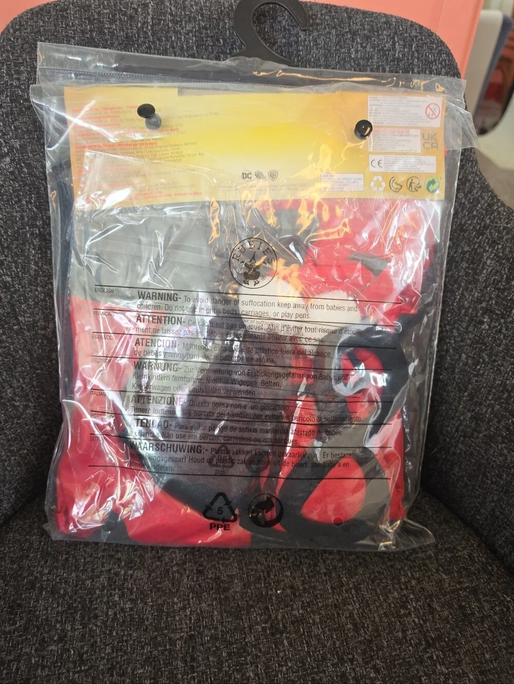 NIP DC Super Hero Girls Size S(4-6) Harley Quinn Halloween Costume Rubie's